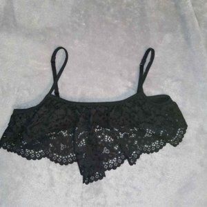 VS Black Lace Body Bralette